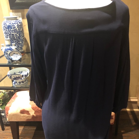 Skies are Blue Navy embroidered top in PM - Picture 3 of 3